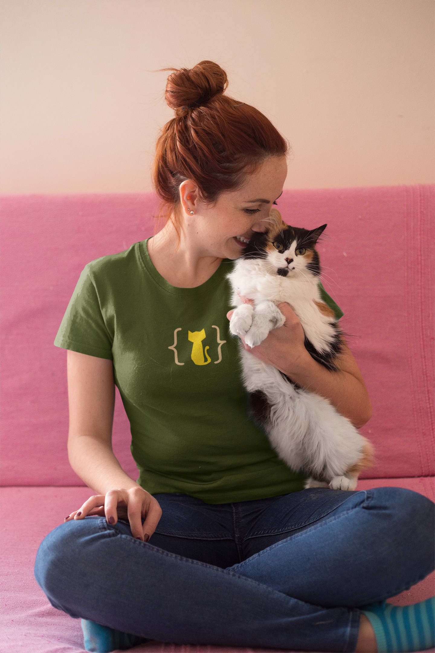 Bracketed Cat-Womens Tee