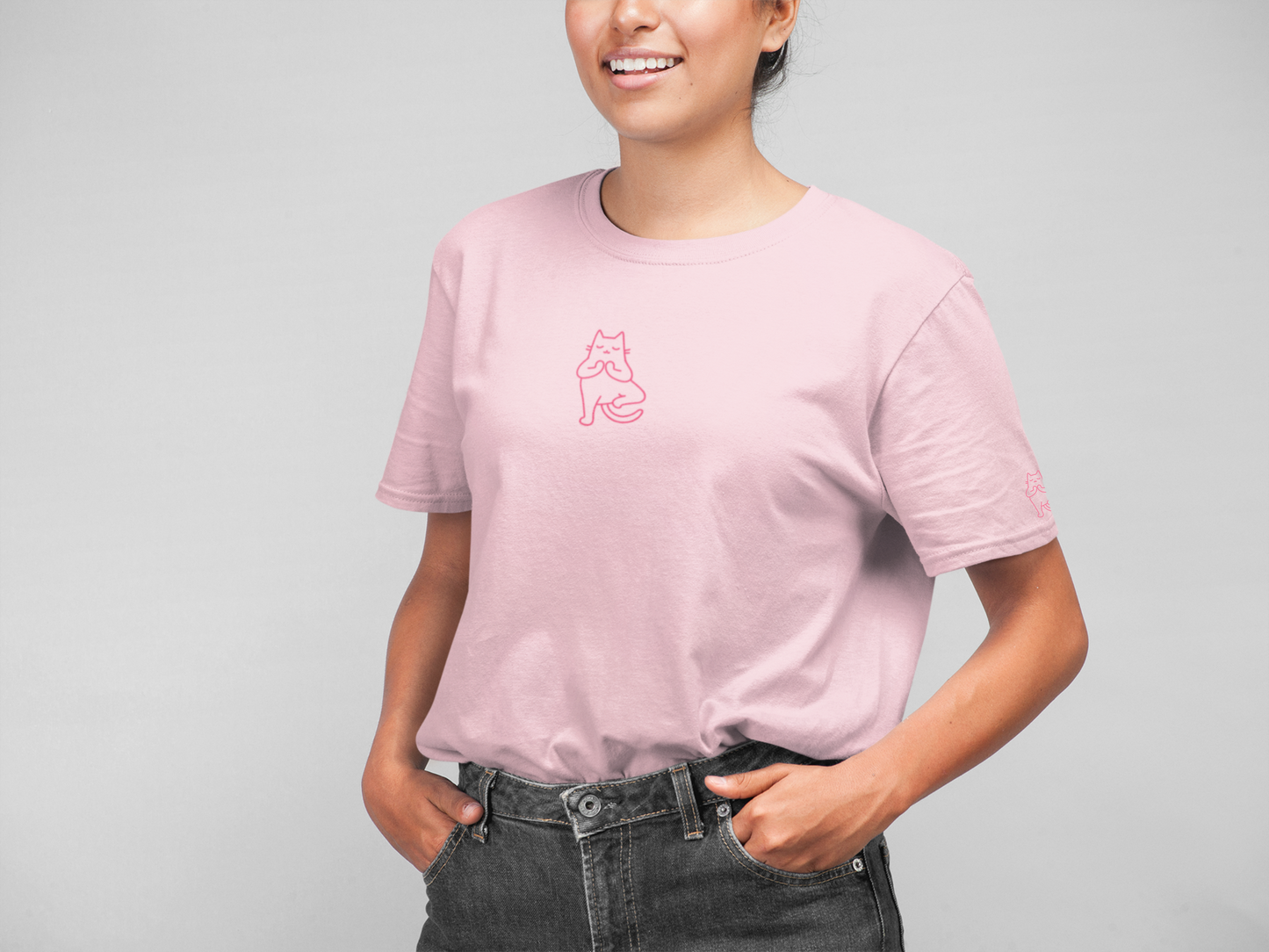Cat Yoga-01, Womens Tee